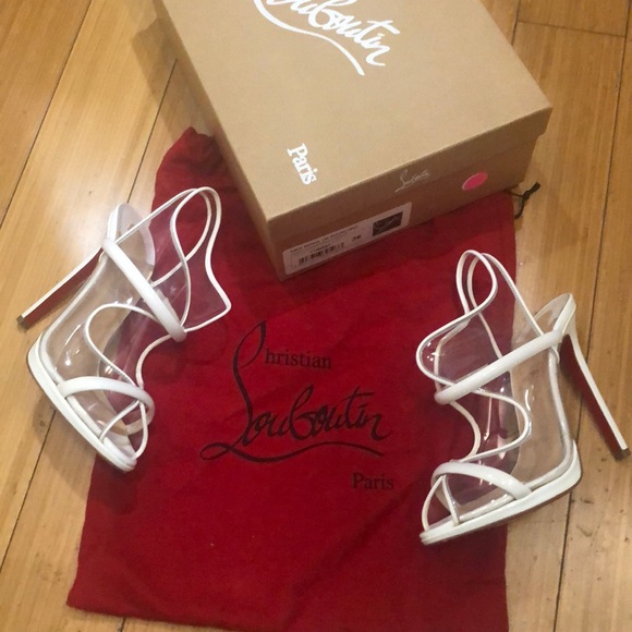 Christian Louboutin Aqua Ronda Heels - Picture 3 of 7